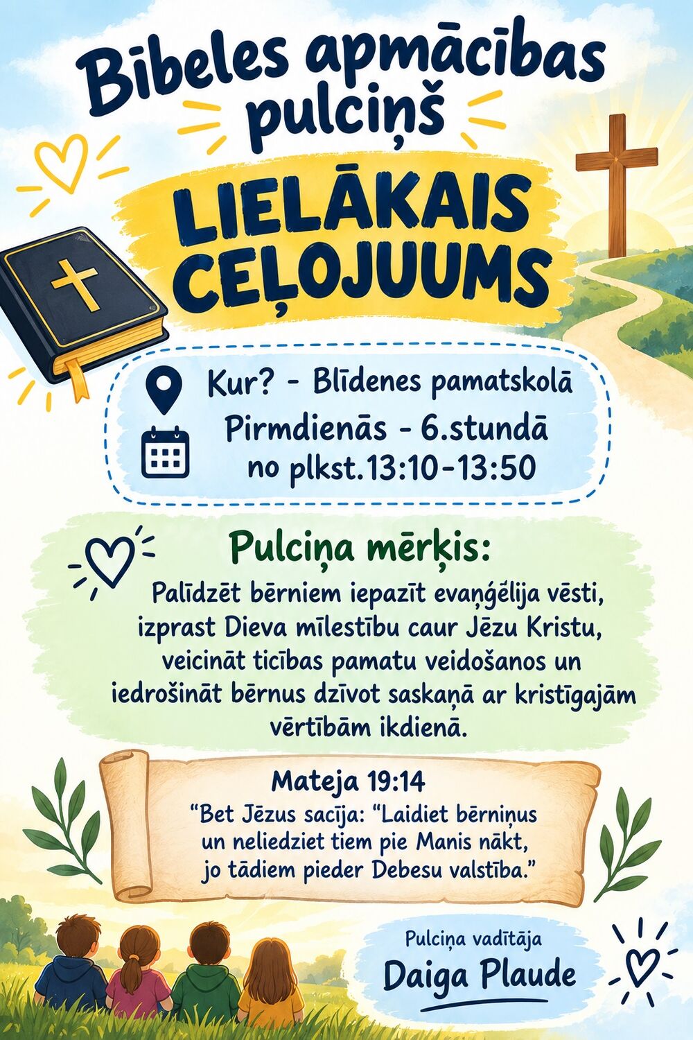 afiša Bībeles apmācība